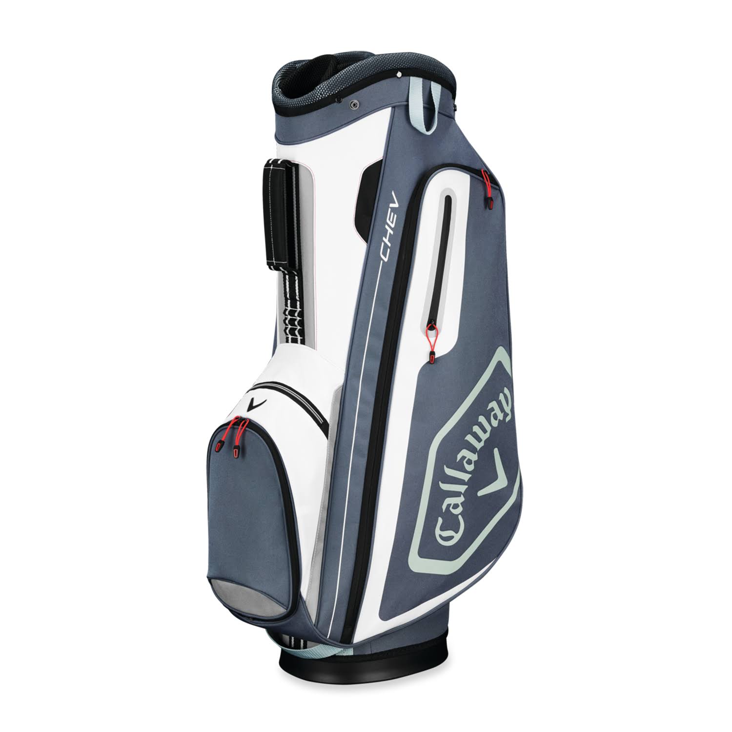 Callaway Chev Cart Golf Bag Titanium-White-Silver
