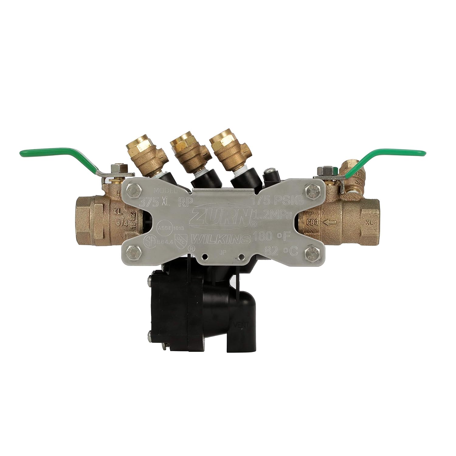 Zurn Wilkins 34-375XL 3/4" 375XL Reduced Pressure Backflow Preventer & 34-SXL 3/4" SXL Cast Bronze Strainer Bundle