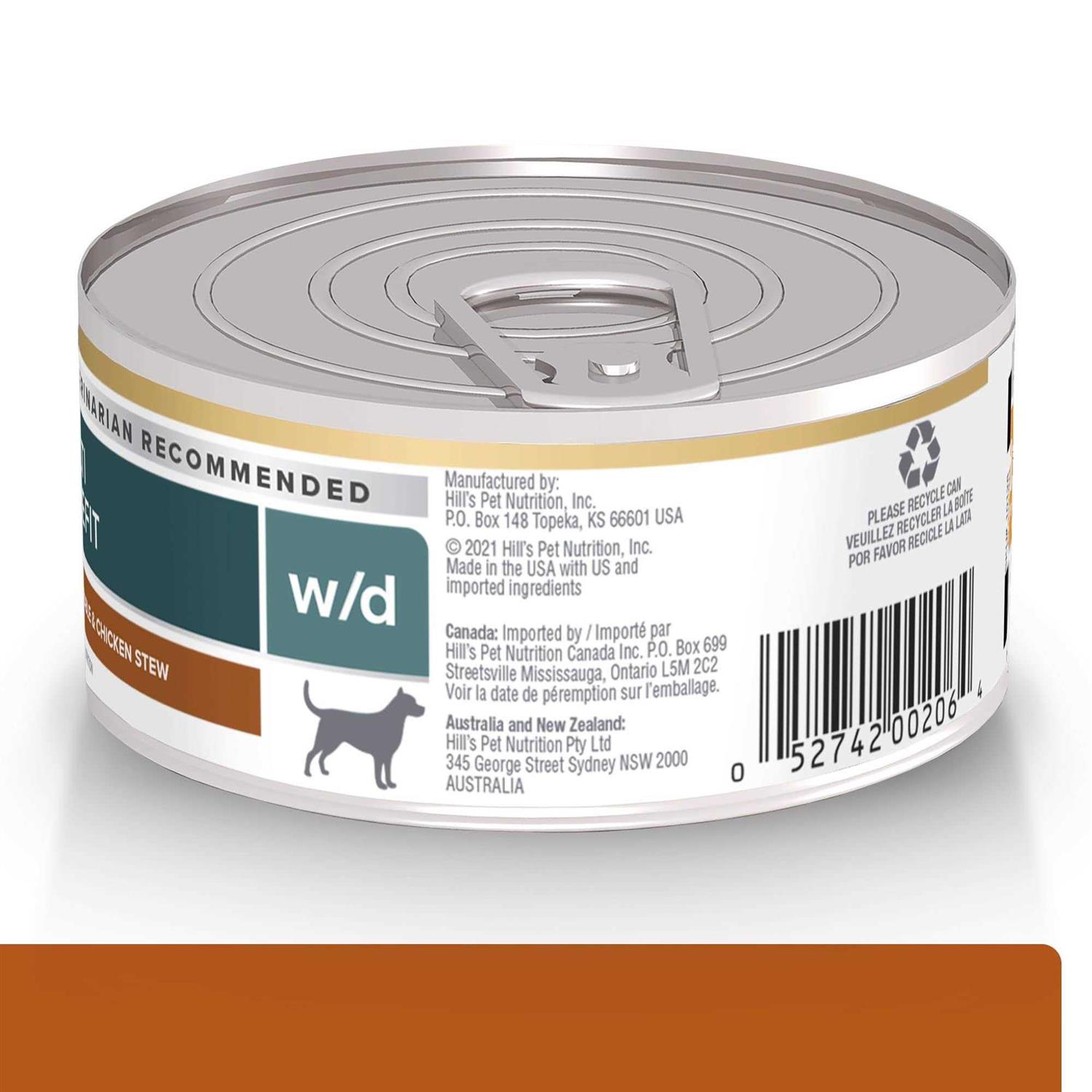 Hill’s Prescription Diet w/d Multi-Benefit Vegetable & Chicken Stew Wet Dog Food