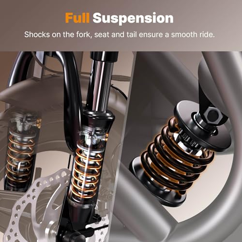 isinwheel Electric Scooter Adults, 21/38 MPH Top Speed & 28/43 Miles Range, 14/16'' Fat Tire Scooter for Adult with Turn Signals & Mood Lights, APP, 1200W Powerful Motor Electric Scooter with Seat