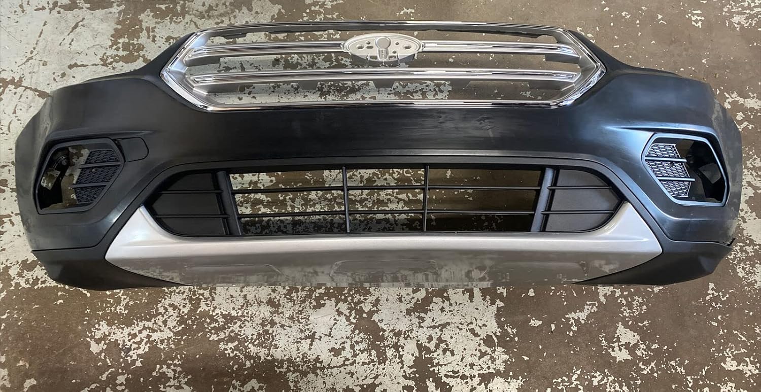 DARL Fits 2017 2018 2019 FORD ESCAPE FRONT BUMPER COVER UPPER / LOWER + Grilles Valance Covers