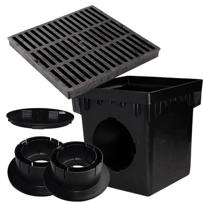 NDS 9x22 Catch Basin Kit (Black Grate) 900BLKIT