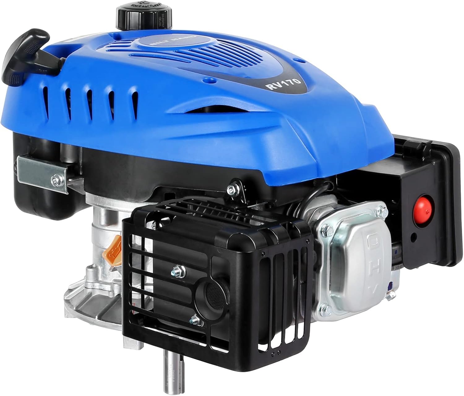 BILT HARD Gas Engine Vertical Shaft 173cc, 4-Stroke Gas Powered Motor, Lawn Mower Engine Tiller Trimmer, EPA & CARB Compliant