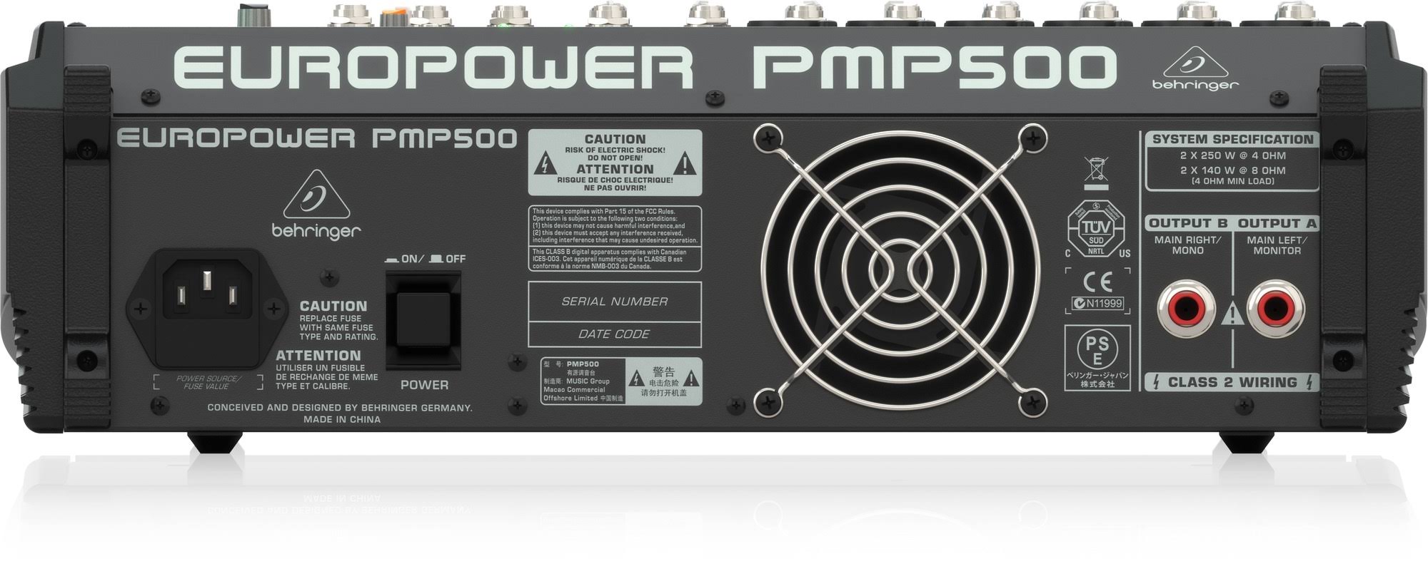 Behringer PMP500 Europower 500-Watt 12-Channel Powered Mixer