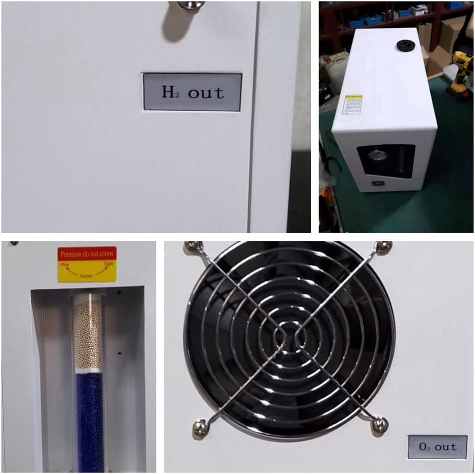 INTBUYING Electrolysis Hydrogen Generator High Purity Hydrogen H2 Generator 0-300ML/min 99.999% Laboratory Hydrogen Gas Source by Electrolysis of Water 110V
