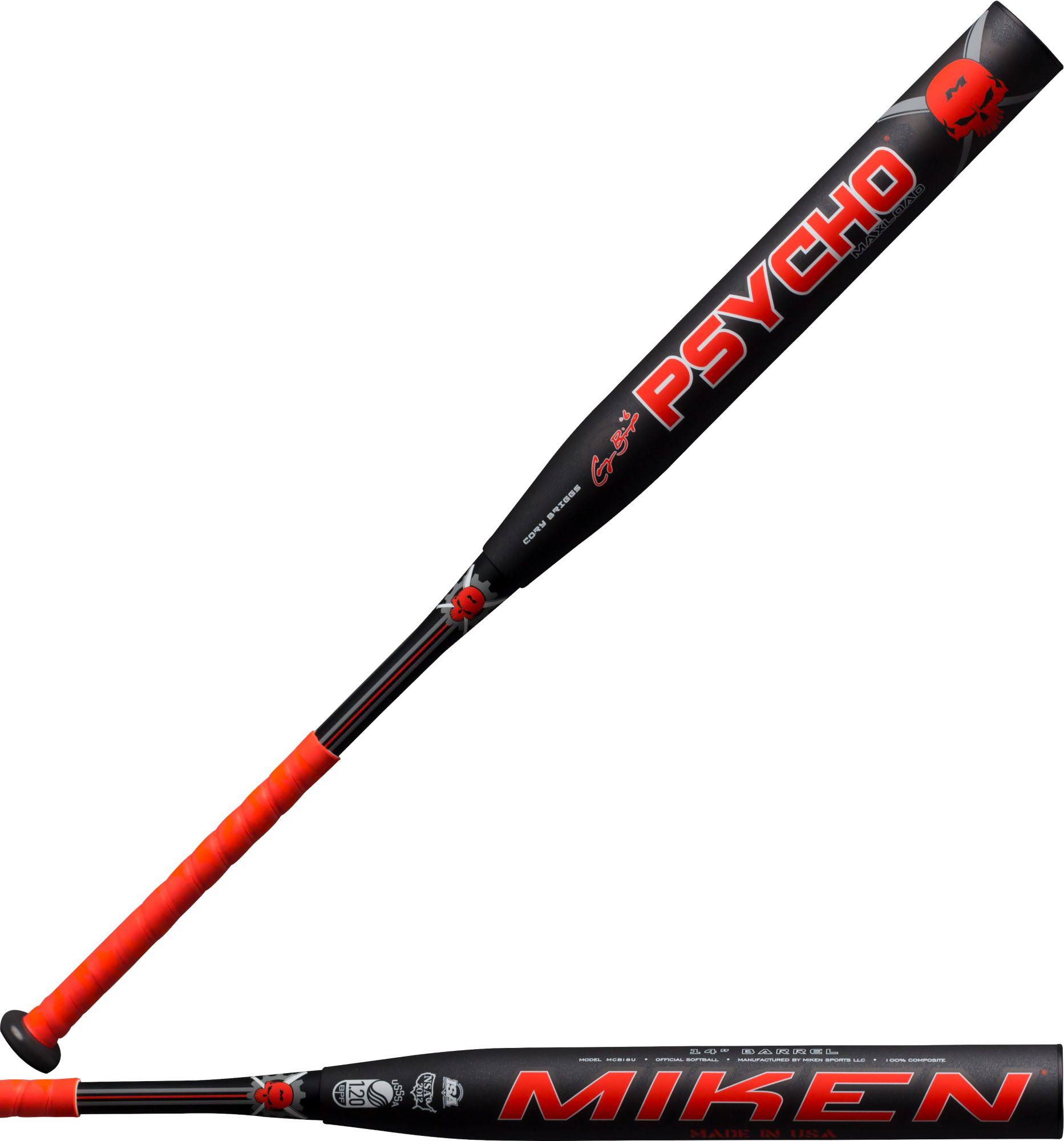2019 Miken Psycho Maxload Cary Briggs USSSA Slowpitch Softball Bat: MCB18U