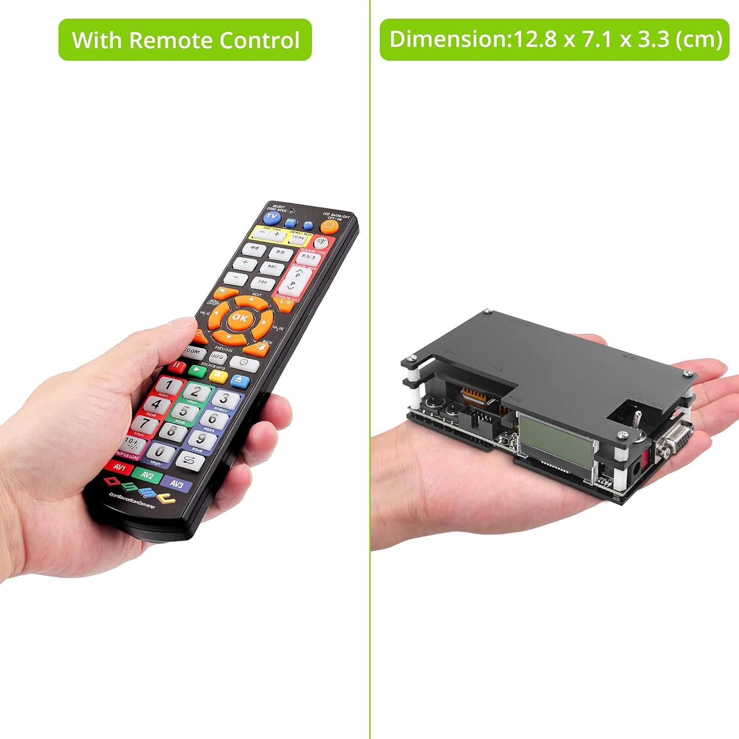 LiNKFOR OSSC Open Source Scan Converter v1.6 with SCART, Component and VGA to HDMI for Retro Gaming. Line Multiplier upscaler Perfect for Zero lag RGB Retro Gaming Game Console