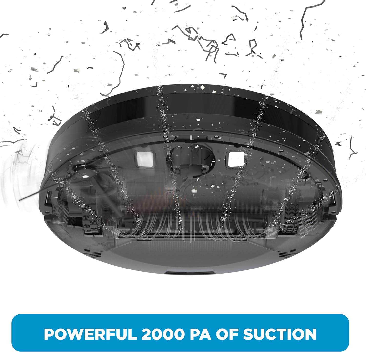 BLACK+DECKER Roboseries Robot Vacuum - 2000Pa Suction, Smart Mapping, App & Remote Control, 120 Min Runtime, Self-Charging, Works with Alexa, Perfect for Hard Floors, Carpets, Pet Hair, Low Carpet