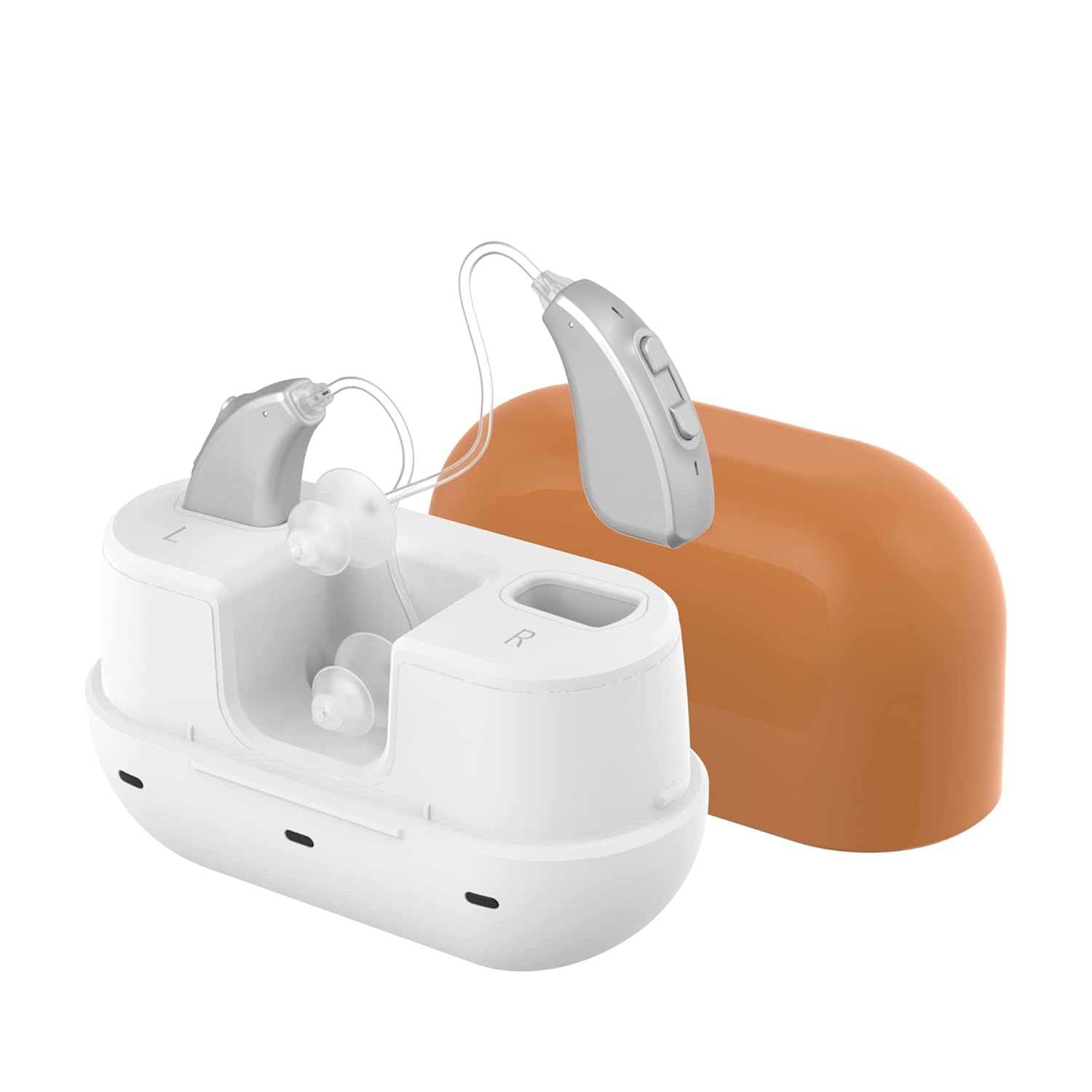 TKING Rechargeable Sound Amplifier for Adults, Dual Microphone Improve Sound Location,Voice Enhancer Device Aid and Assistant Hearing for TV and Talking(2 Pieces)