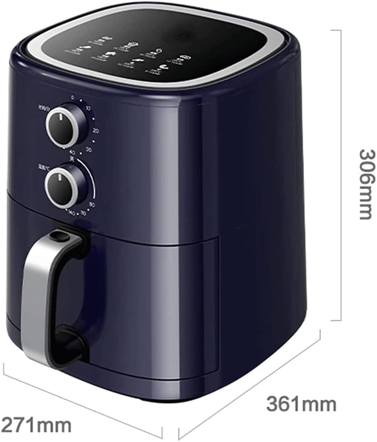 5L Air Fryer,Compact Space Saving Electric Hot Air Fryer Oil-Less, LED Touch Screen Electric Hot Air Fryer Oven with 8 Presets, Nonstick Basket & Auto Shutoff vision