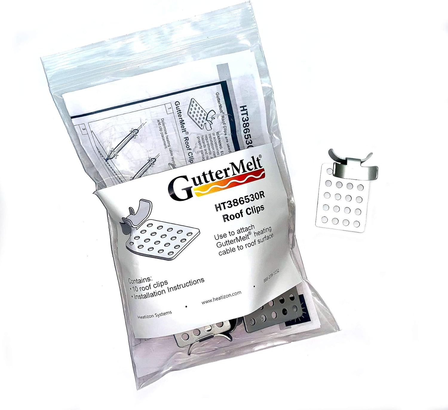 Heatizon GutterMelt 9 Watts Per Foot Roof & Gutter Snow Deicing Cable Kit (30 feet)