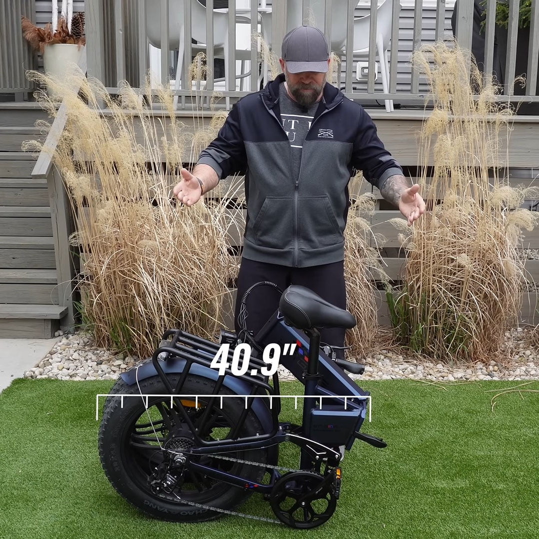 ENGWE ENGINE Pro Electric Bike for Adults 750W 20" x 4.0 Fat Tire Electric Bicycle 8-Speed Folding Ebike 48V 16Ah Battery 28MPH Max Speed 120km Mileage