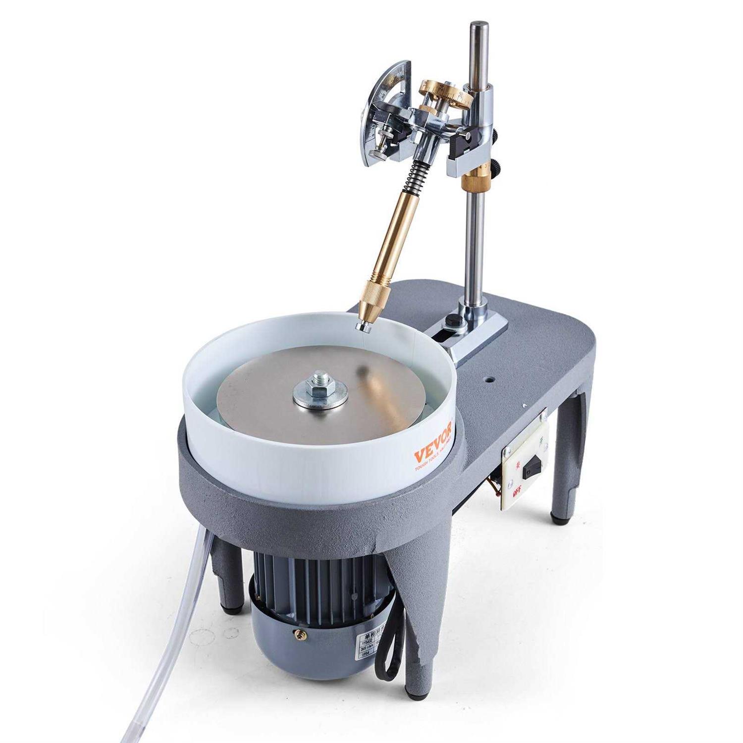 VEVOR Gem Faceting Machine 2800RPM Jade Grinding Polishing Machine 180W 110V Rock Polisher Jewel Angle Polisher with Faceted Manipulator and 1 Bag - Shop Hardware Tools Online Store