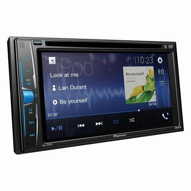 Pioneer AVH-220EX 6.2x22 Double-DIN In-Dash Multimedia DVD Receiver with Bluetooth