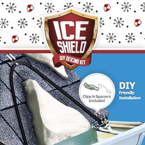 WarmlyYours Ice Shield Roof & Gutter Deicing Cable Kit, Protect from Ice and Snow Damage