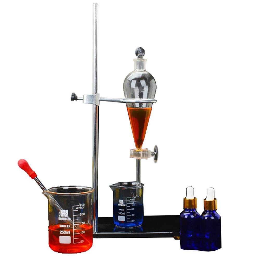1000ml New Lab Essential Oil Distillation Apparatus Water Distiller Purifier Glassware Kits w/Separatory Funnel Condenser Pipe