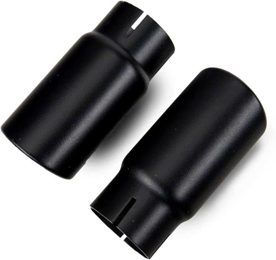 Redrock 4x4 Dual Outlet Axle-Back Exhaust with Black Tips Compatible with 07-18 Jeep Wrangler JK