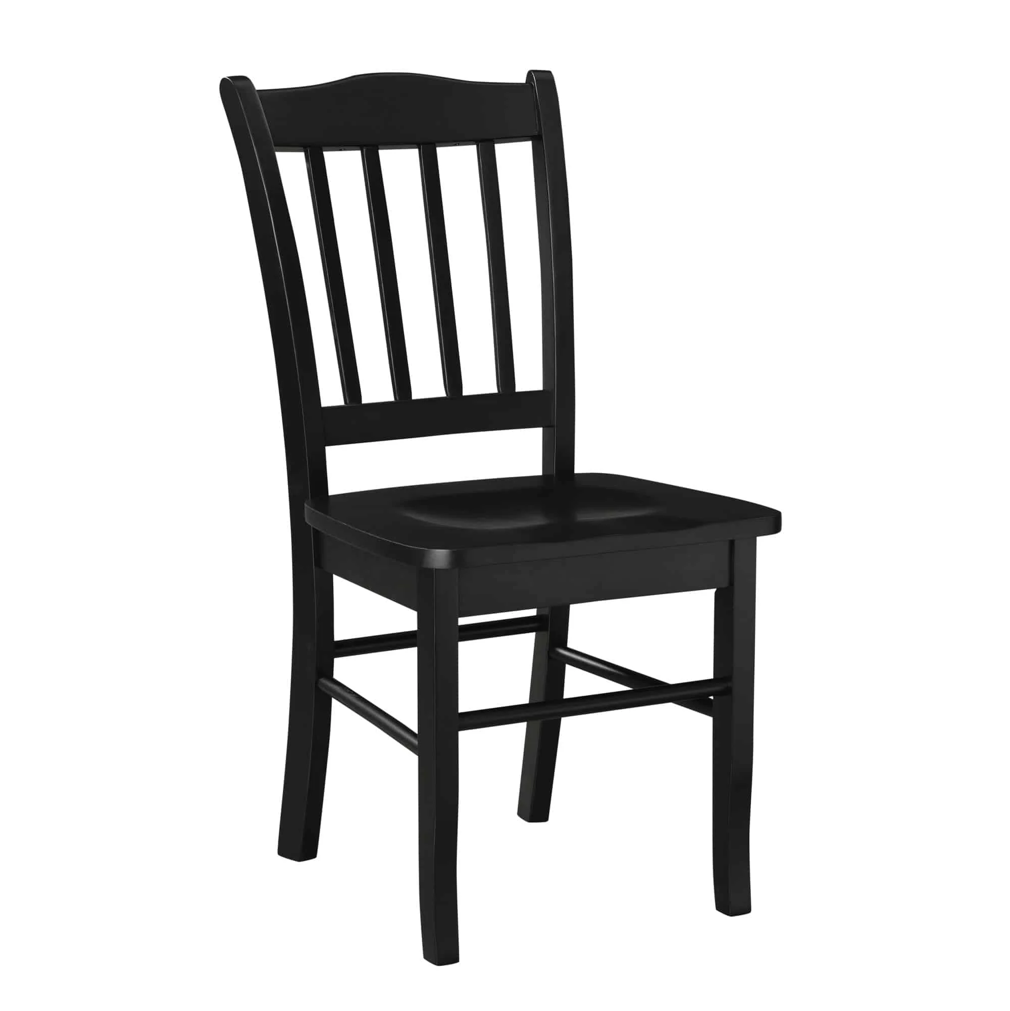 Boraam Shaker Rubberwood Dining Chairs in Black (Set of 2)