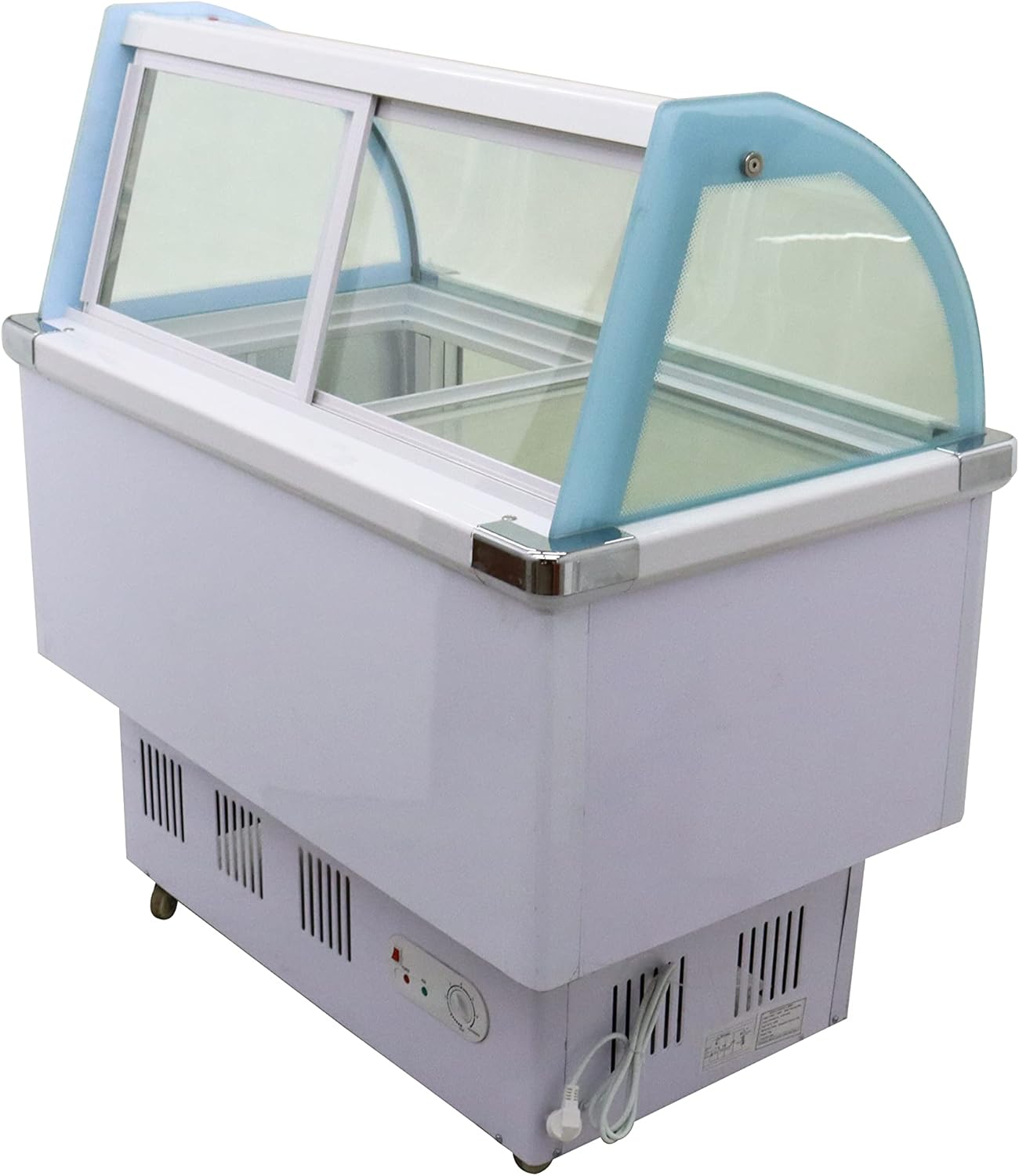 Commercial Hard Ice Cream Showcase Display Showcase 12 Pan Ice Cream Refrigerator Gelato Dipping Cabinet Freezer Display Case Hard Ice Cream Showcase 220V