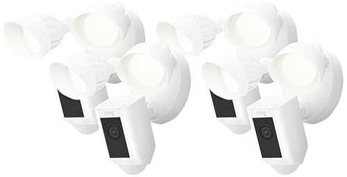 Ring Floodlight Cam Wired Plus with motion-activated 1080p HD video, Black (2021 release)