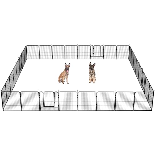 FXW Instant Dog Playpen, Portable Pet Fence for Outdoor, RV Trips, and Camping, 40inch, 16 Panels for Medium and Large Dogs│Patented