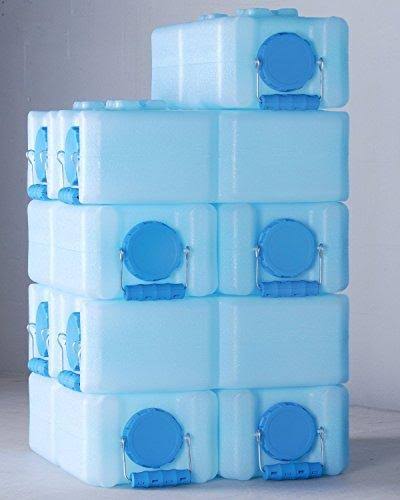 WaterBrick - Emergency Water and Food Storage Containers - 8 Pack Blue