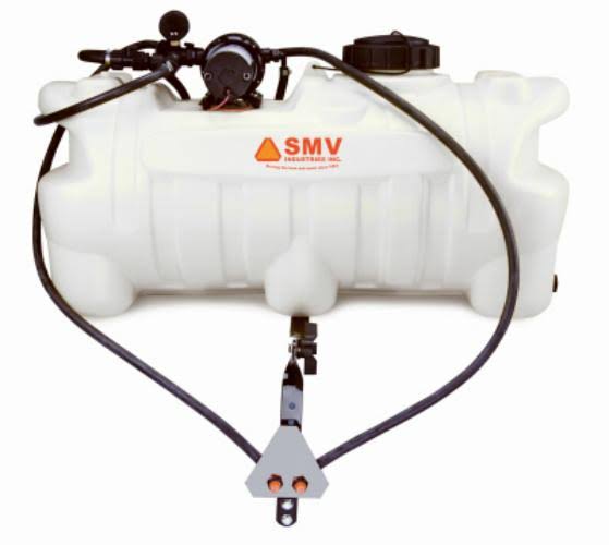 SMV 25aw402hlb2g2x ATV Sprayer with 2 Nozzle BOOMLESS, White, 25-Gallon