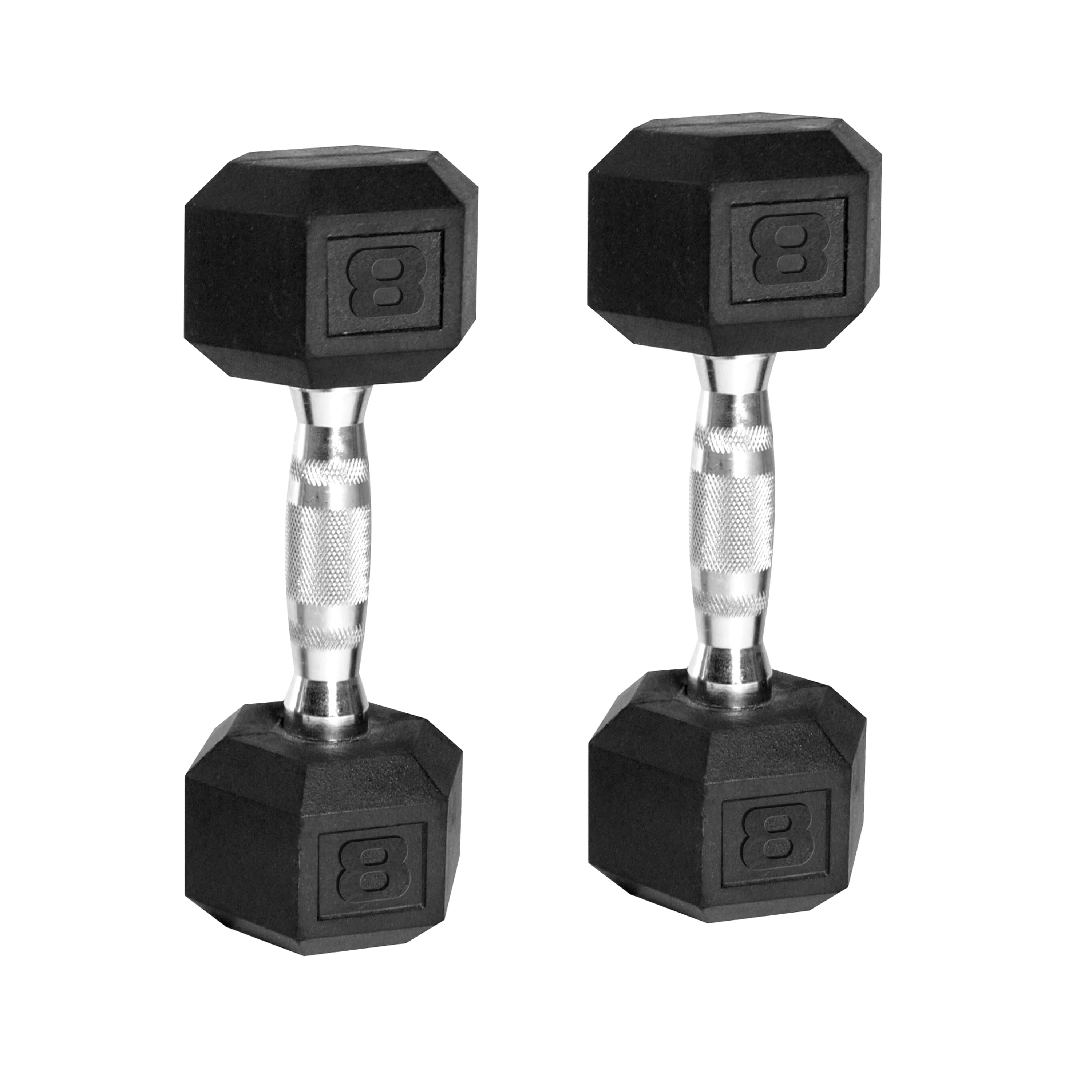CAP Barbell, 20lb Coated Rubber Hex Dumbbell, Pair