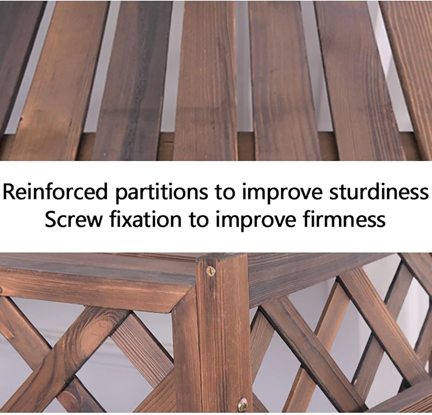 Outdoor Air Conditioner Unit Fence Screen, Wooden Privacy Screen Flower Stand Decorative, Pool Equipment Trash Can Enclosure Wood Fence Panel, Ac Fence For Outside Unit ( Size : 95x40x89cm/37.4x15.7x3