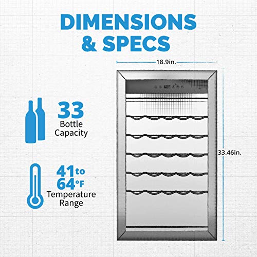 Newair Wine Fridge 33/34 Bottle