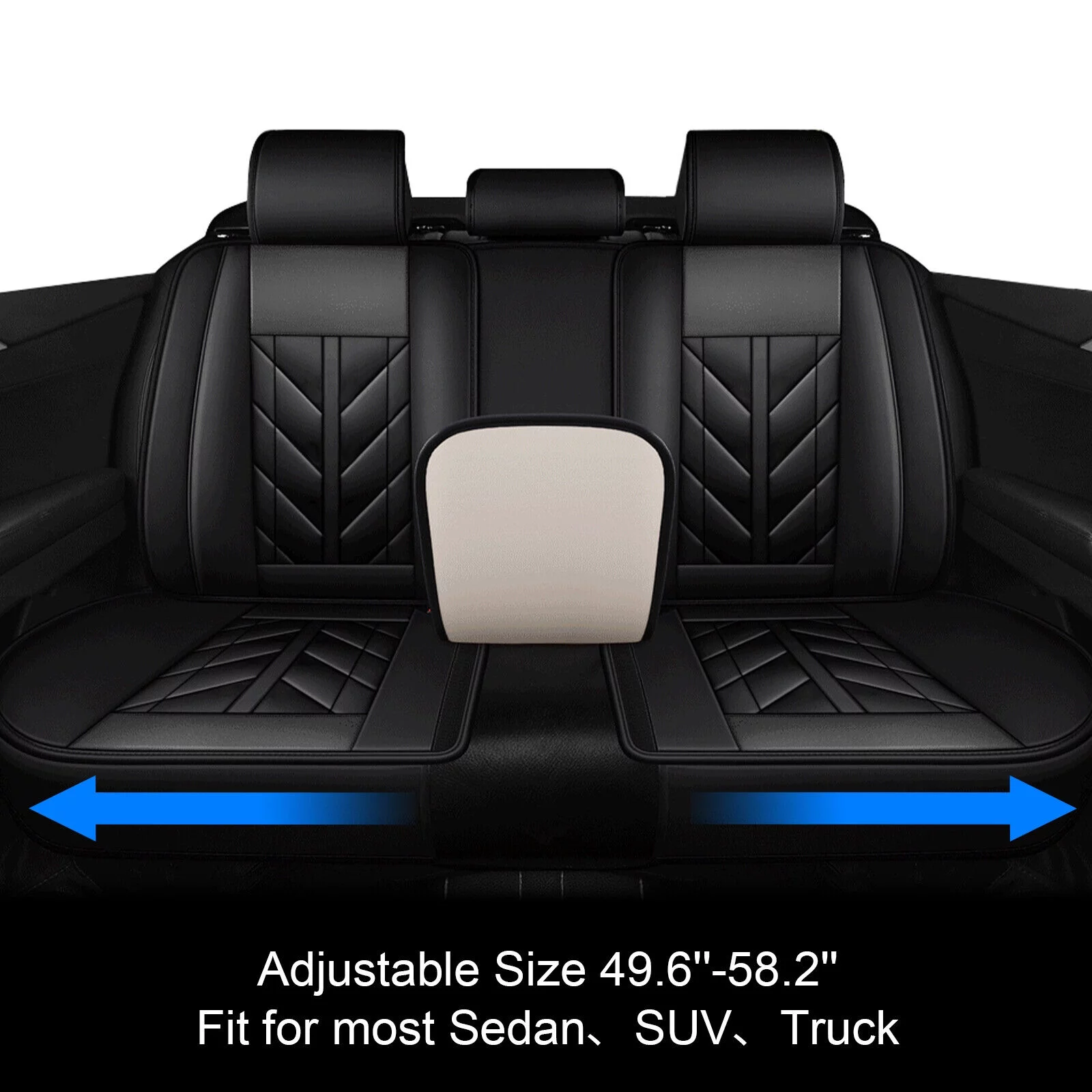 For Honda Car Seat Cover 5 Seats Full Set, Durable Waterproof Seat Protector, Pu Leather Seat Cushion Cover for CR-V/ Civic/ Insight/ Accord/ Crosstour Black - Curated Treasures Market