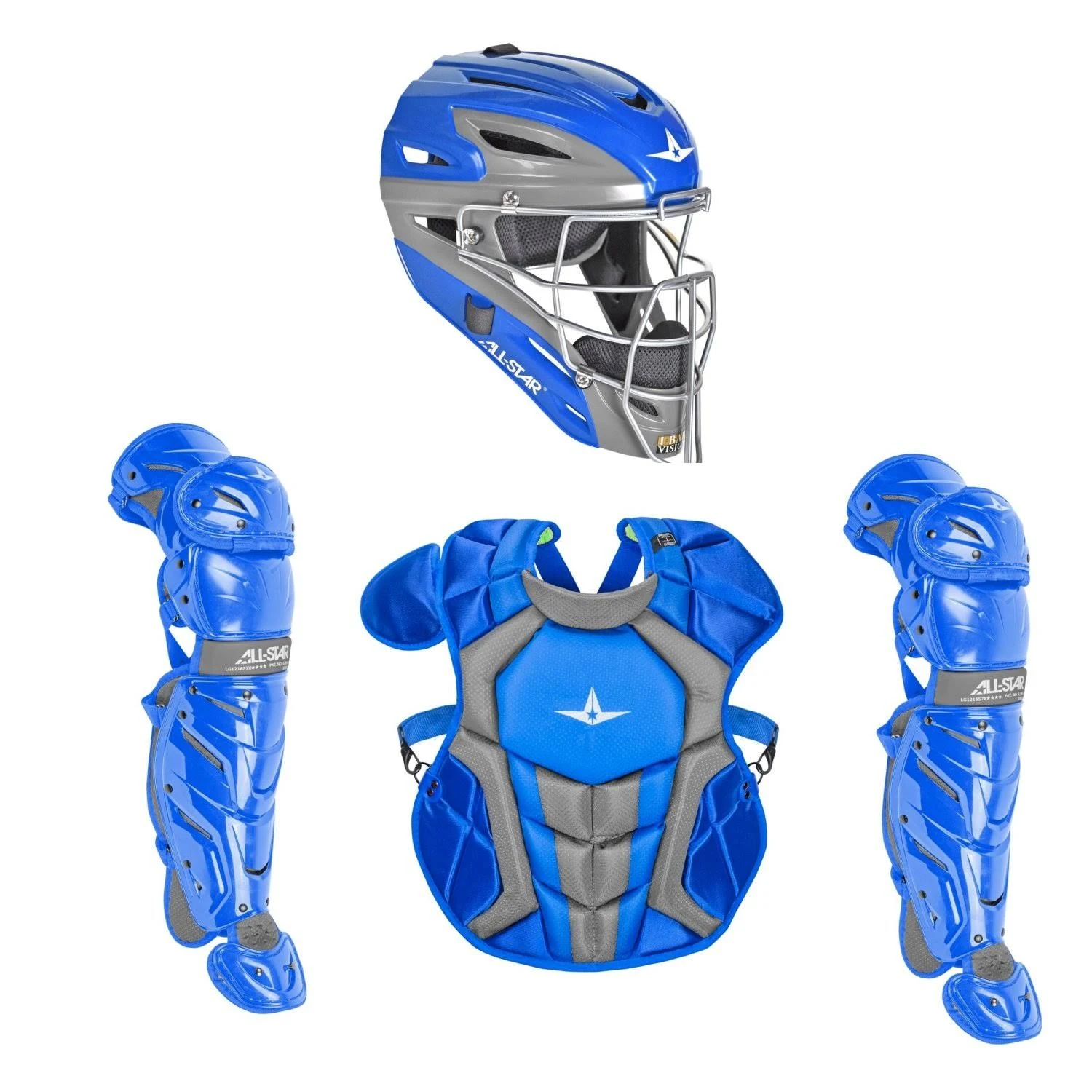 All-Star System7 Axis NOCSAE Youth Catcher&s Package - Black