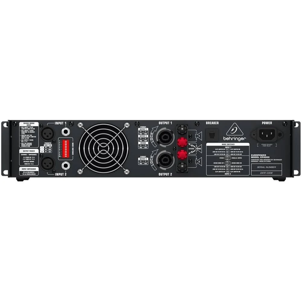 Behringer Europower Ep4000 Power Amplifier