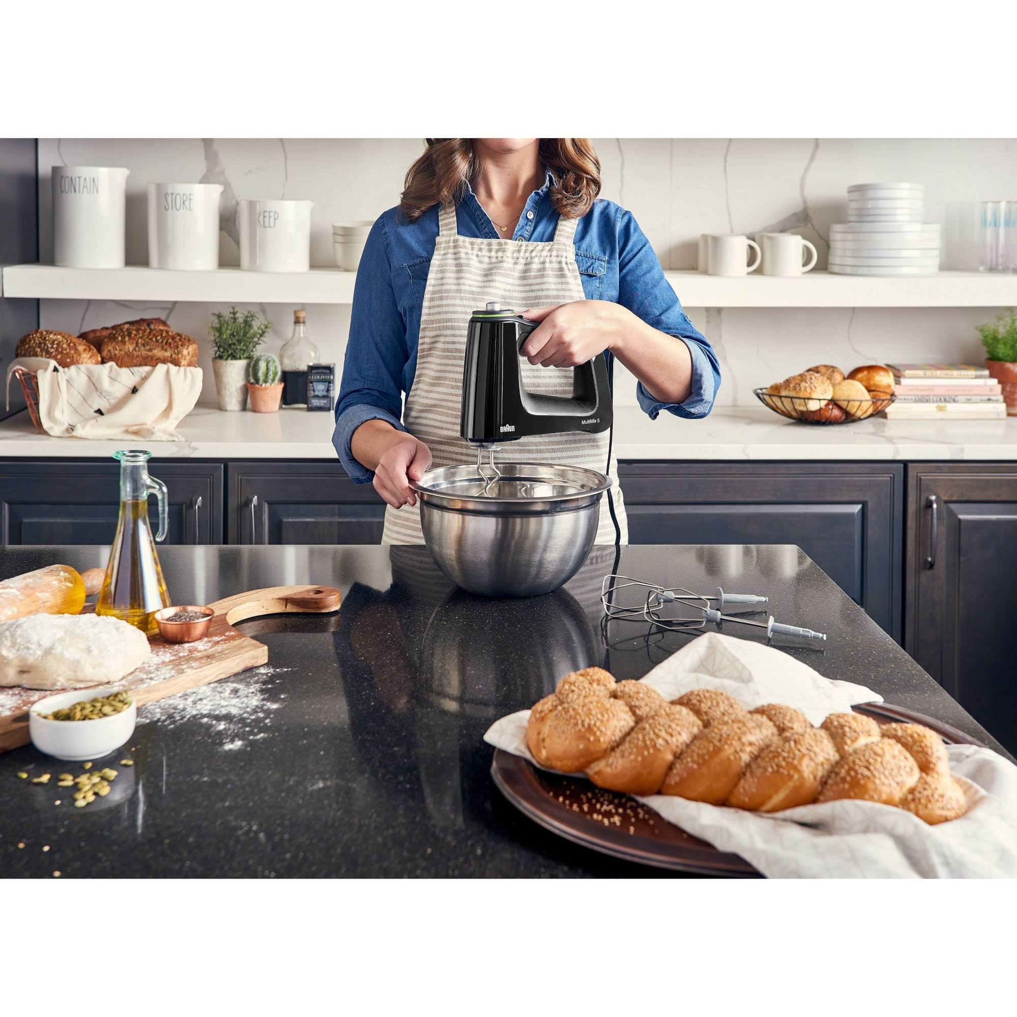 Braun MultiMix 5 HM 5100 Plastic Hand Mixer - Black