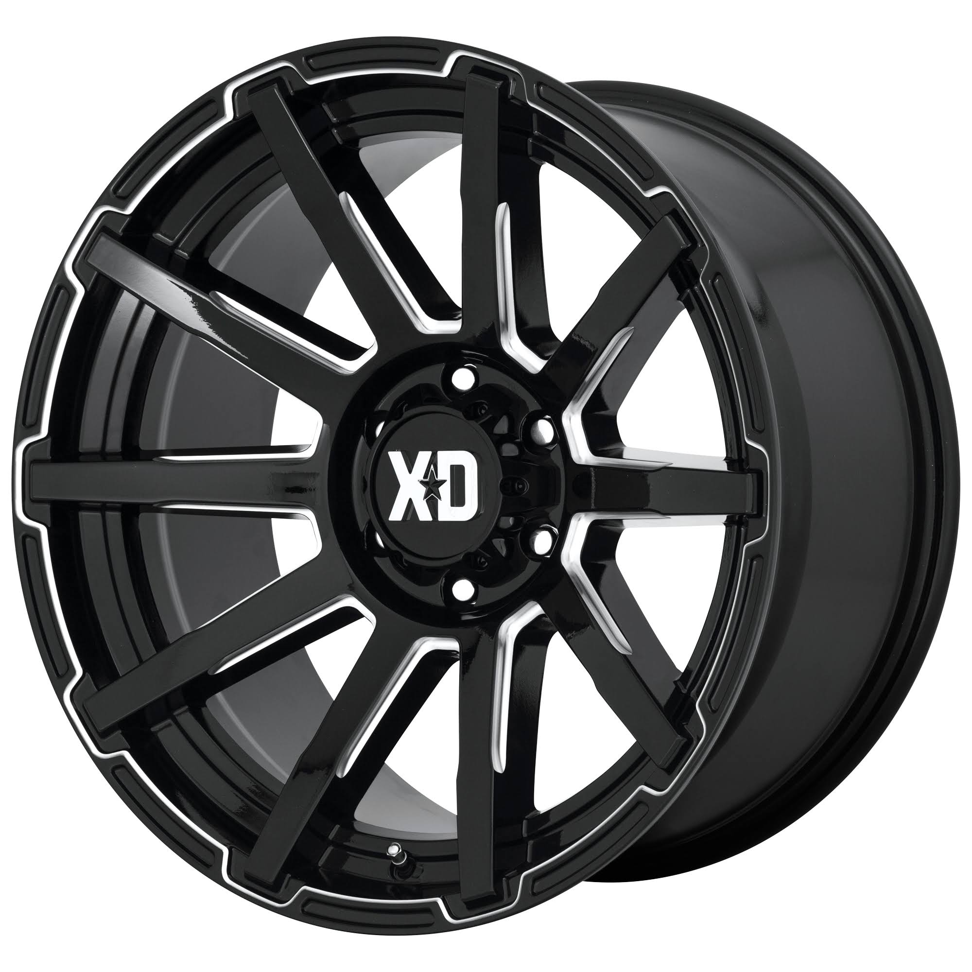 XD Series XD847 Outbreak Gloss Black Milled 20x9 6x120 30mm (XD84729077330)