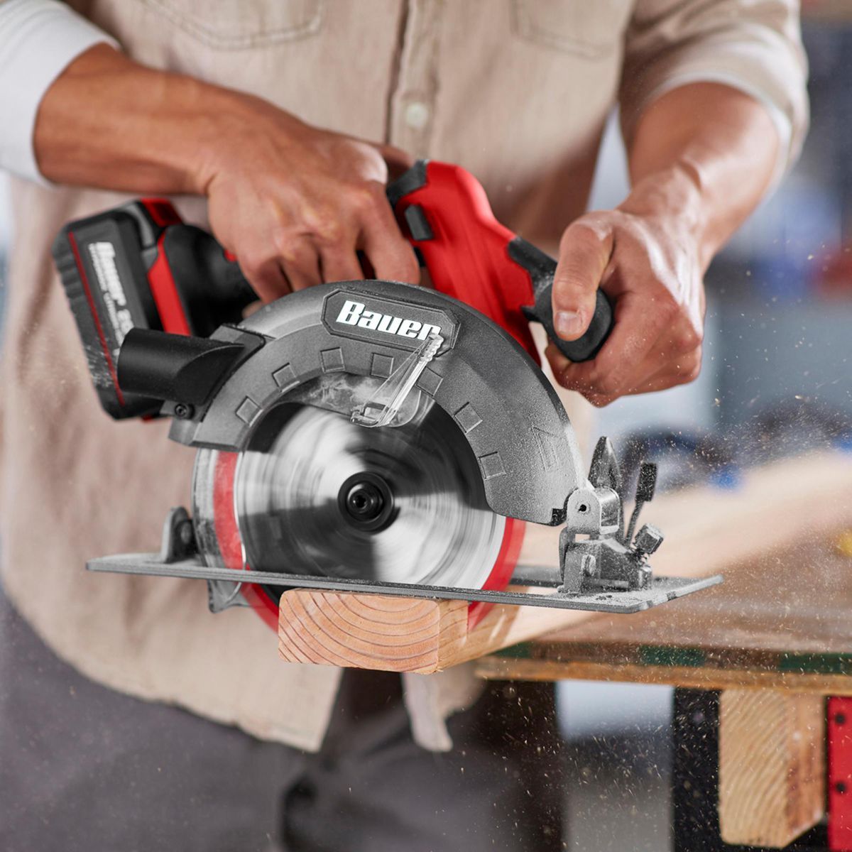 BAUER 20V Brushless Cordless, 7-1/4 in. Circular Saw - Tool Only
