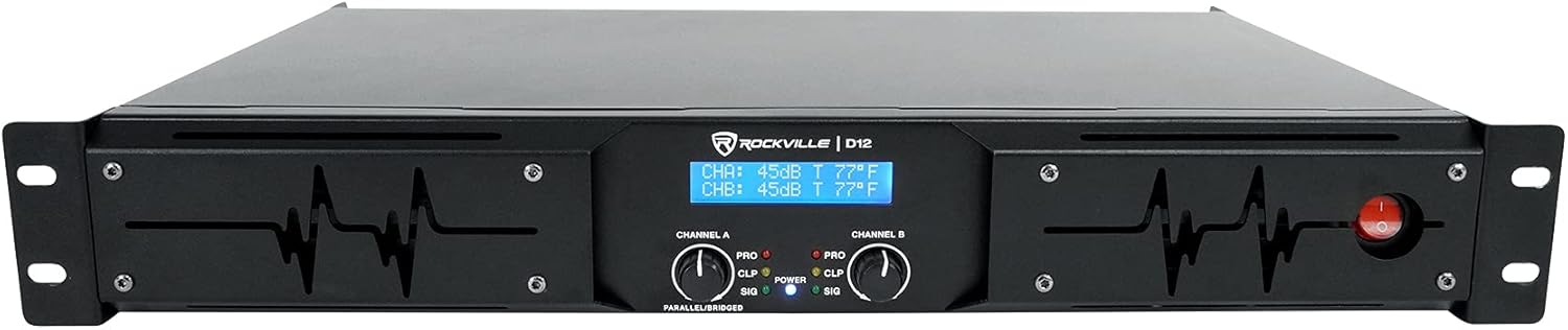 Rockville RPA14 7000 Watt Peak / 2000w RMS 2 Channel Power Amplifier Pro/DJ Amp