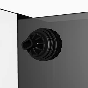 LANDEN Ultra Clear Glass Rimless Low Iron Aquarium Tank with Rear Filtration Chamber for Salt and Fresh Water, Made of All Glass(Return Pump Included)
