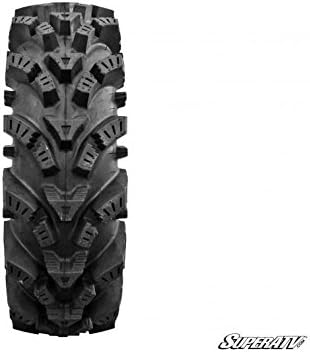SuperATV Intimidator UTV / ATV Mud Tire for RZR, X3, General, Maverick, Ranger, Rock & All Terrain UTV Mud Tire | 34x10.5-15 | 2" Tread Depth | 6 Ply Ratings