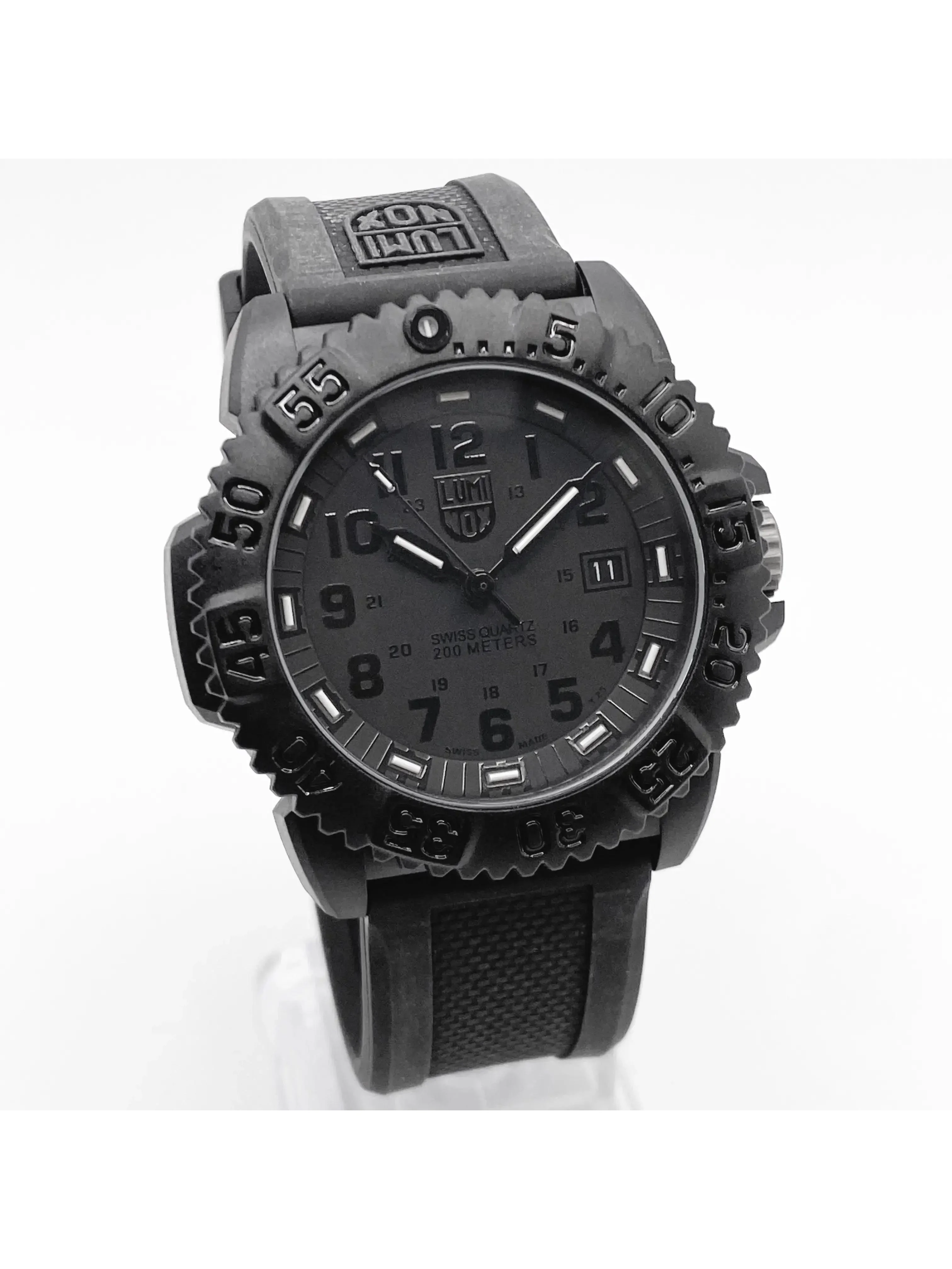 New Luminox Navy Seal Colormark 44mm Carbon Black Dial Quartz Watch XS.3051.BO.1 - Curated Treasures Market