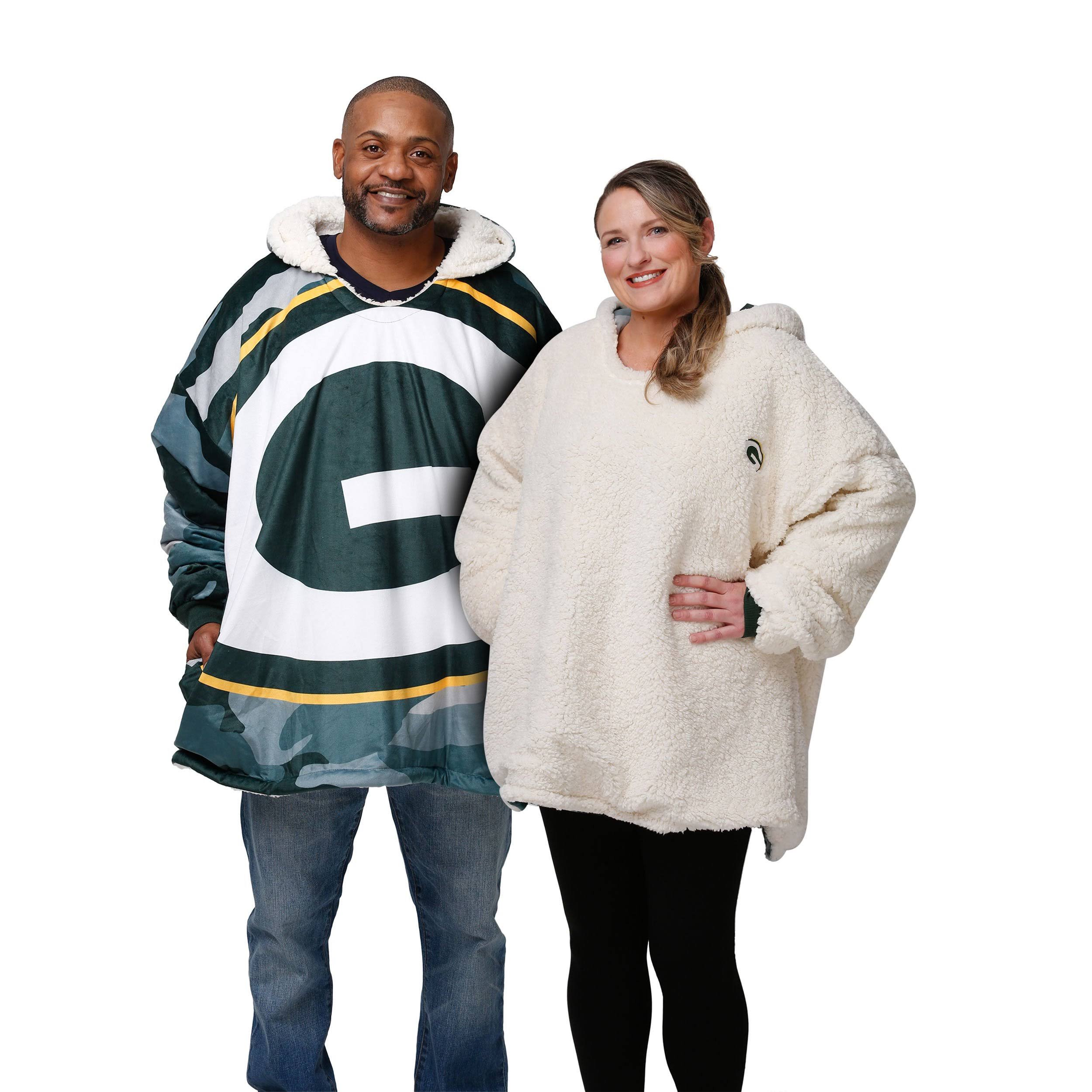 Green Bay Packers NFL Reversible Team Color Camo Hoodeez