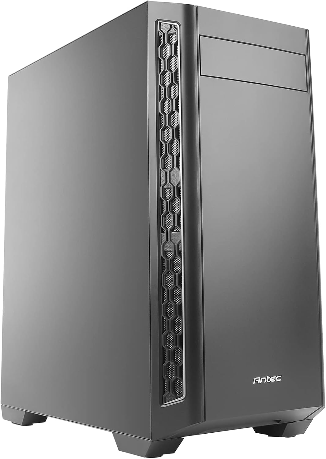 Antec P10 FLUX, F-LUX Platform, 5 x 120mm Fans Included, Reversible & Swing-Open Front Panel, Air-Concentrating Filter, 5.25 ODD, Fan-Speed Control, Sound-Dampening Side Panels, Mid-Tower Silent Case