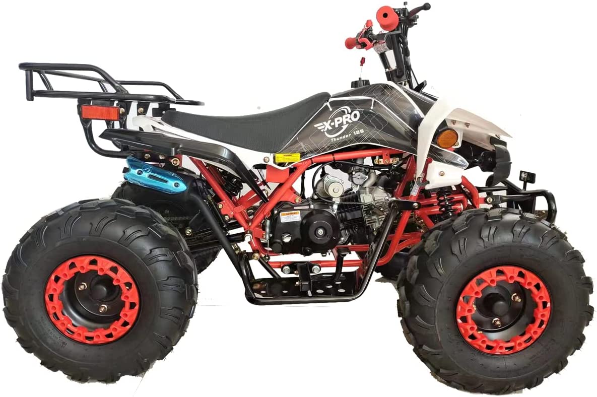 X-Pro Brand New 125cc Gas ATV with Automatic Transmission w/Reverse, LED Headlights Big19"/18" Tires