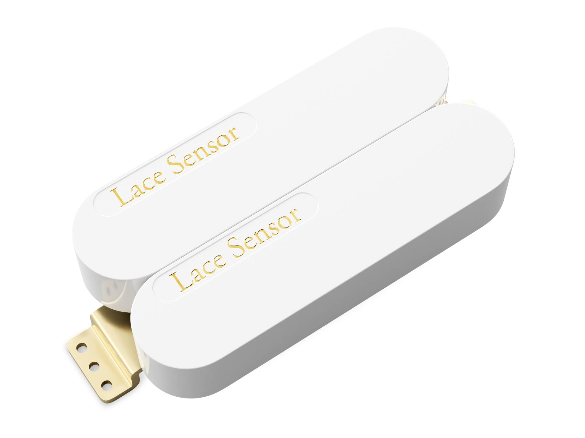Lace Sensor Gold-Gold Dually Humbucker Pickup White