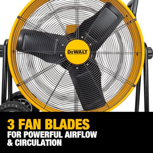 DEWALT Drum Fan High-Velocity Industrial, Drum, Floor