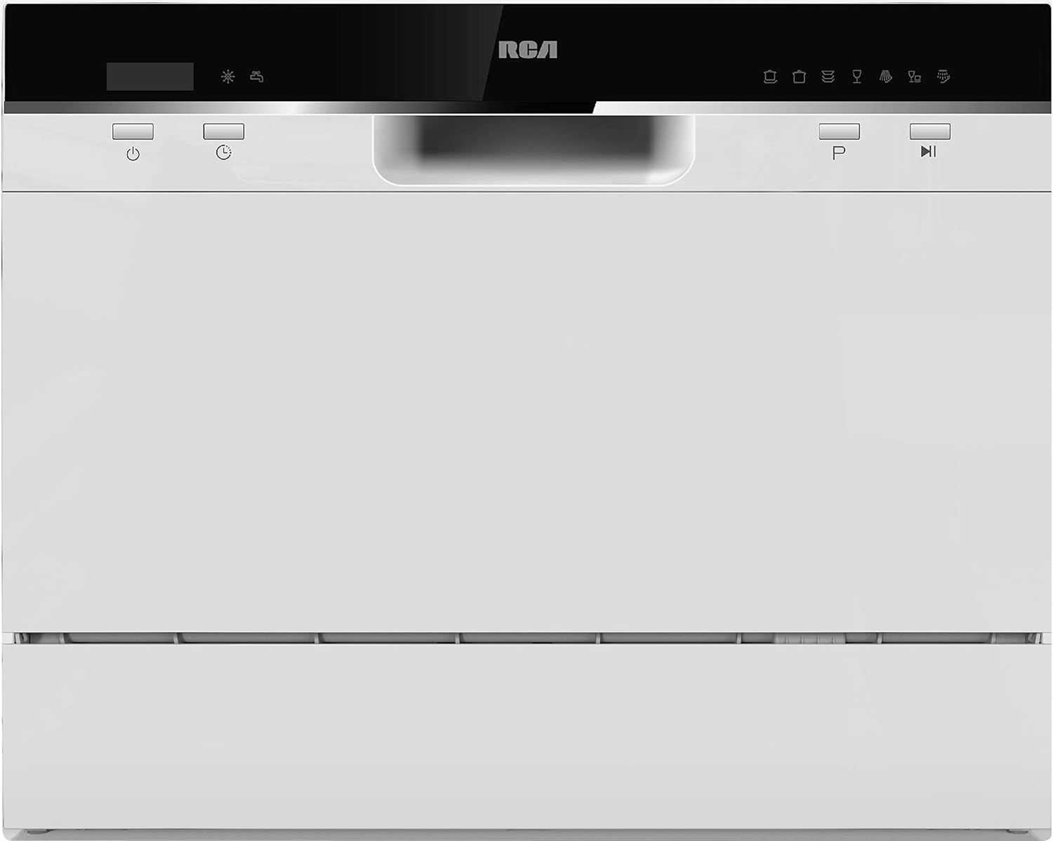 RCA RDW3208 Counter Top Dishwasher, 6 Place Settings, Portable, White
