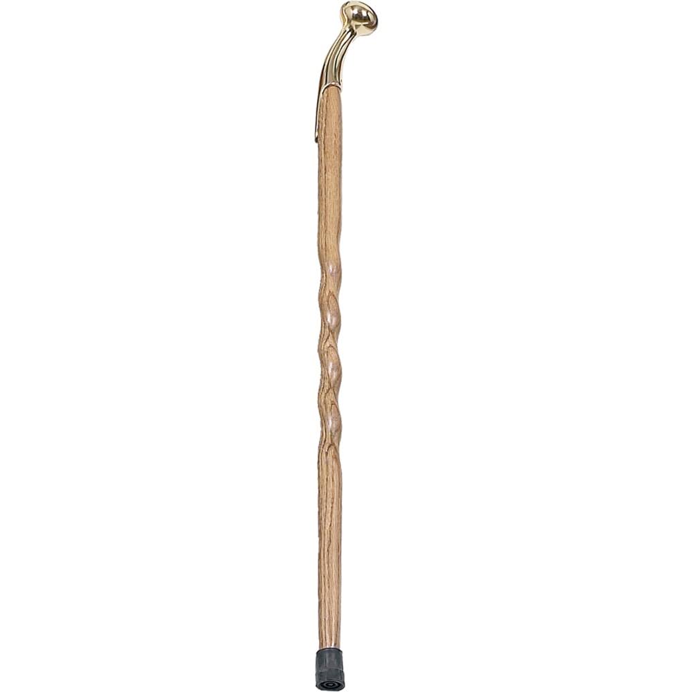 Brazos 40x22 Twisted Oak Hame Top Walking Cane Brown