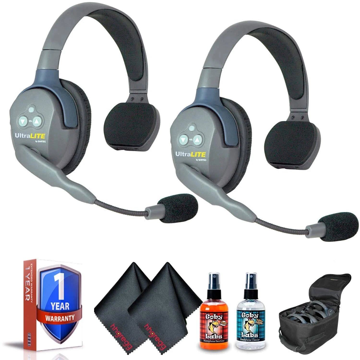 Eartec UL2S Ultralite 2-Person Headset System (USA) Bundle 1