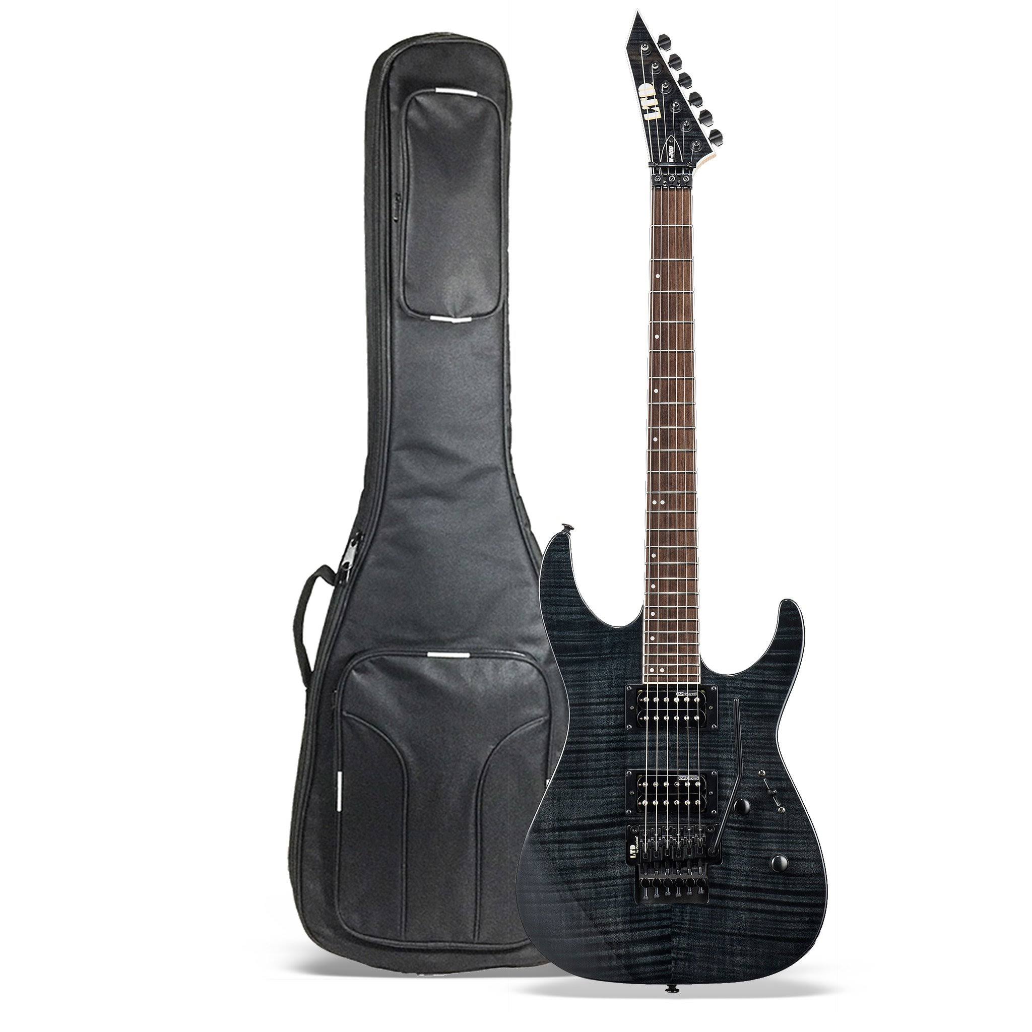 ESP LTD M-200FM See Thru Black Electric Guitar