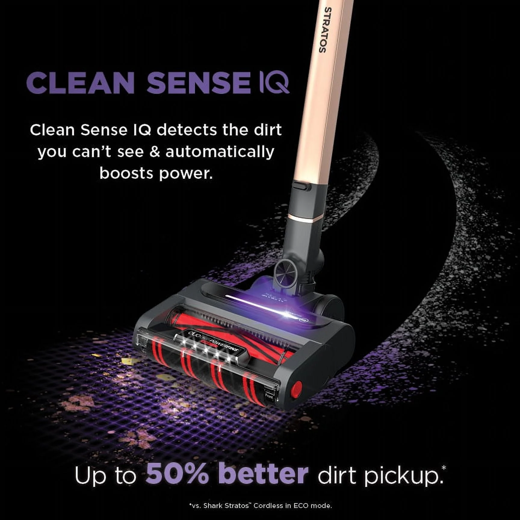 Shark Stratos Cordless Stick Vacuum Cleaner with Clean Sense IQ & DuoClean PowerFins HairPro MultiFLEX, IZ840H